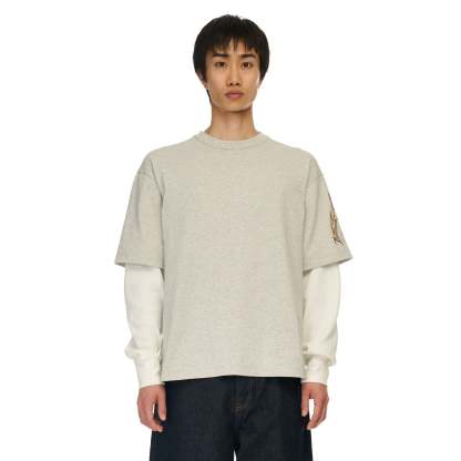 "yakuza" layered Longsleeve grey-Coordom