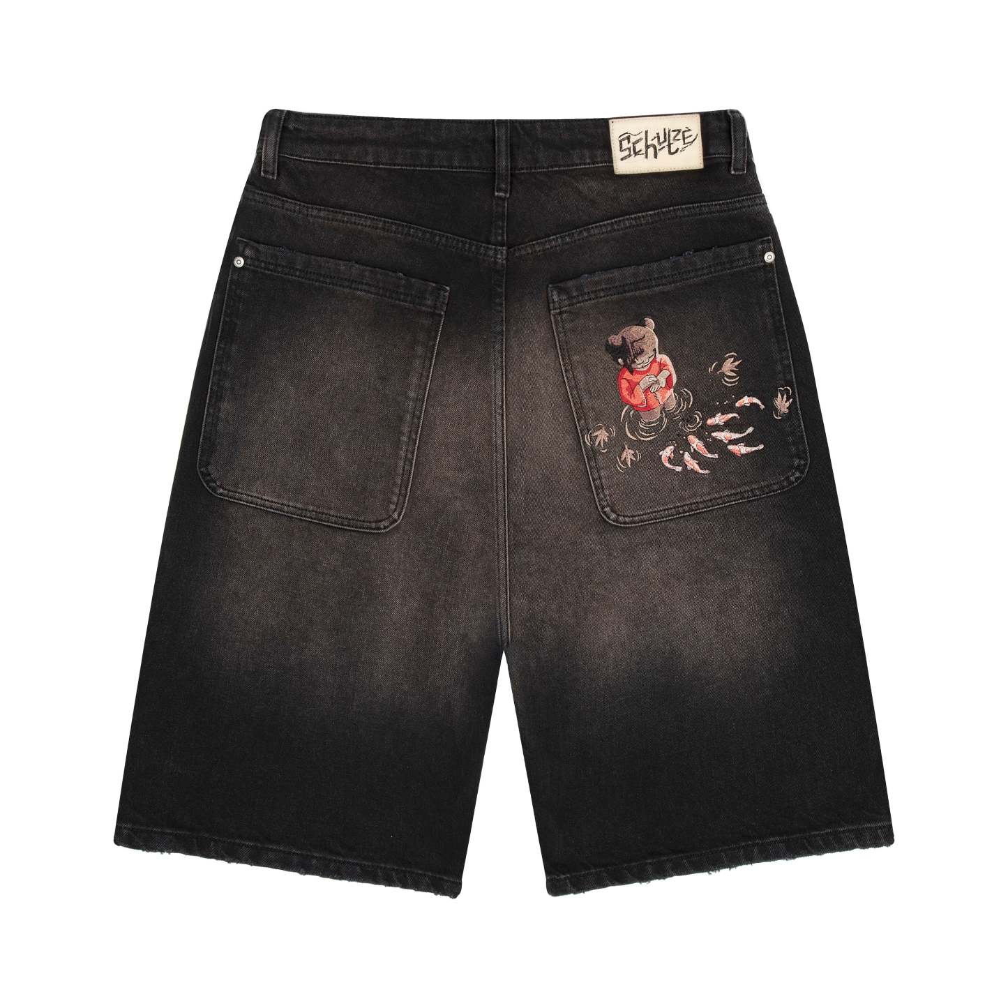 "koi fish v2" Jorts black-Coordom