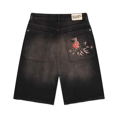 "koi fish v2" Jorts black-Coordom
