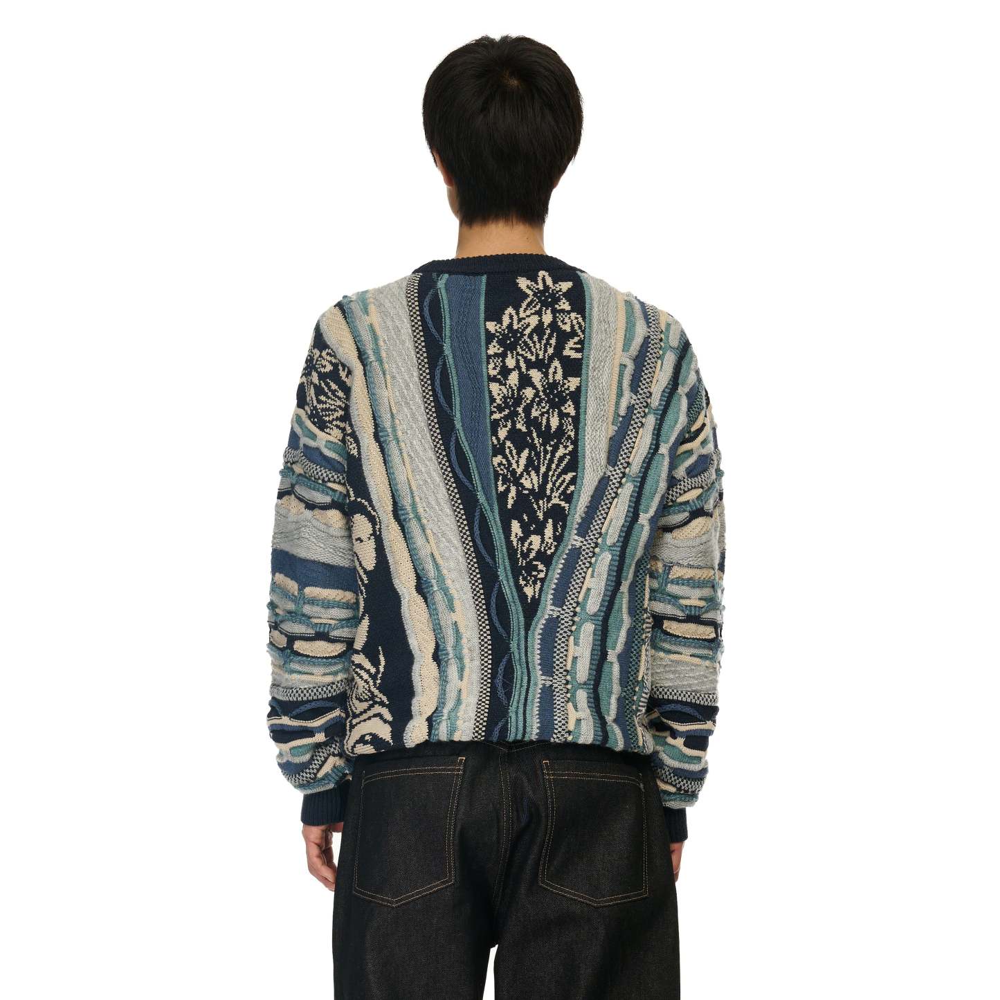 "yakuza v2" Knit dark blue-Coordom