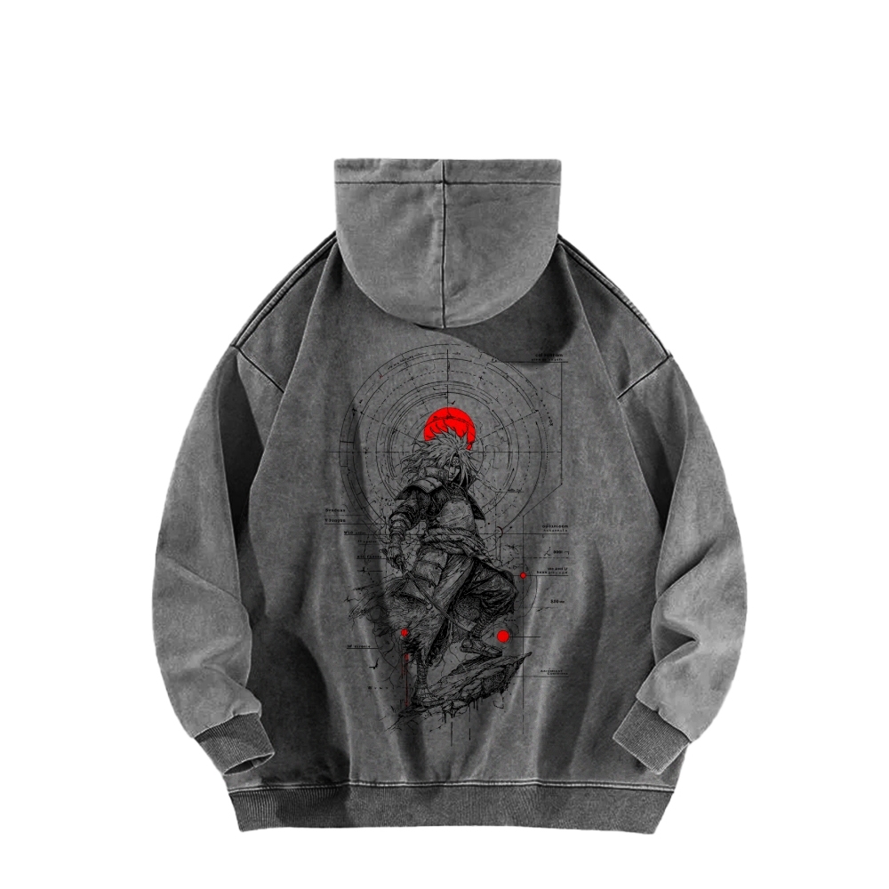 Naruto Casual Washed Hoodie 2509012970-Coordom