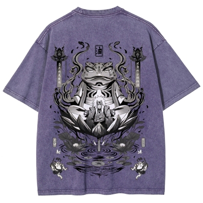 Jiraiya Unisex Fit Washed T-Shirt 2510008383-Coordom