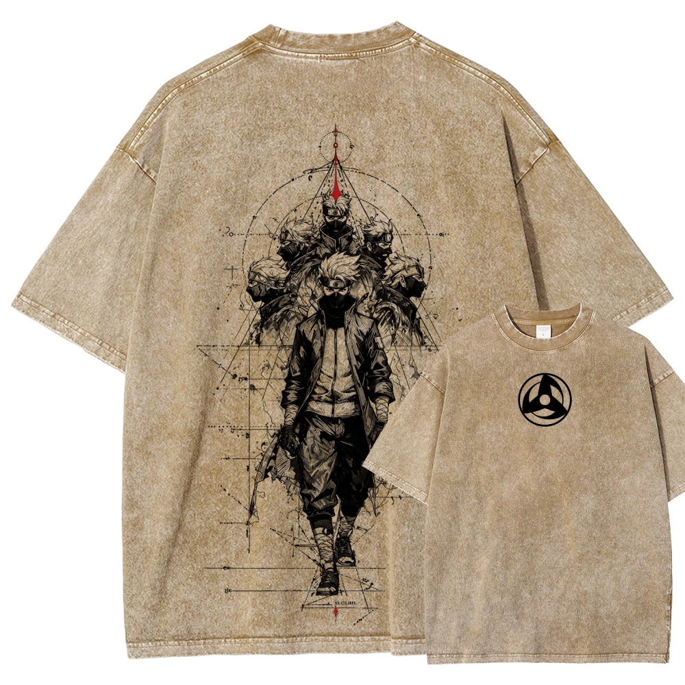 Naruto Unisex Fit Washed T-Shirt 2508017087-Coordom