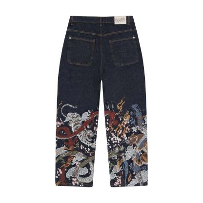 "yakuza" raw Denim blue-Coordom