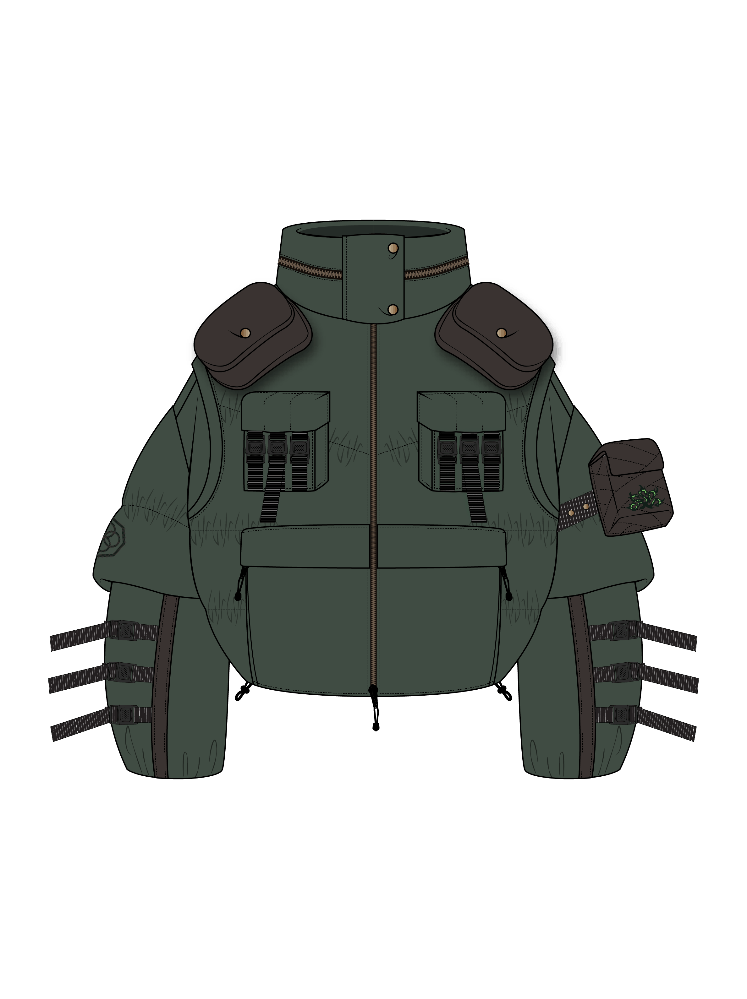 "NINJA”  Puffer Jacket-Coordom