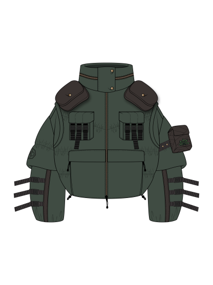 "NINJA”  Puffer Jacket-Coordom