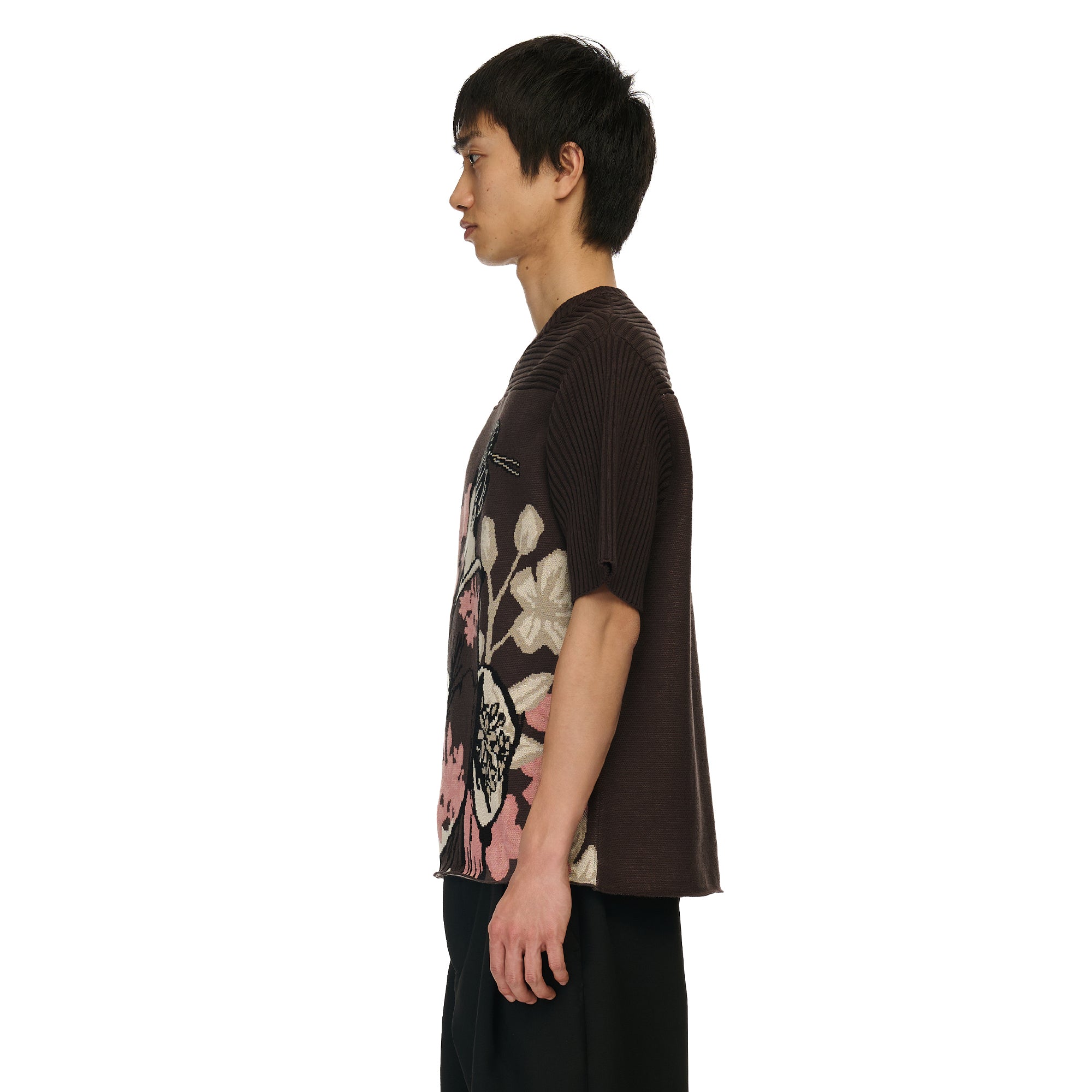 "yakuza v2" knitted Jersey brown-Coordom