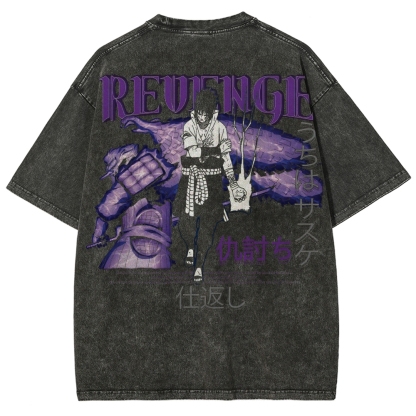 Naruto Unisex Fit Washed T-Shirt 2502003551-Coordom