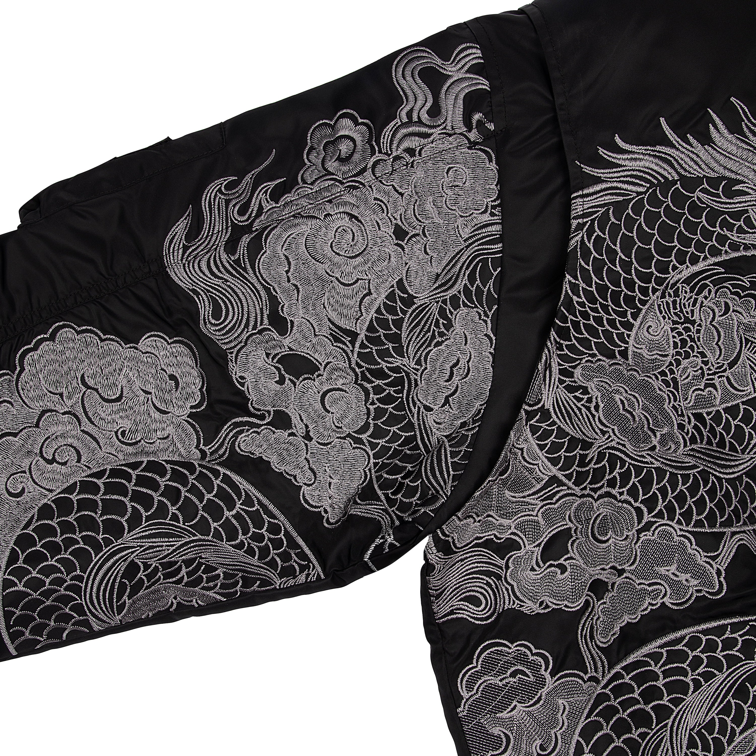 "yakuza" bomber Jacket black-Coordom