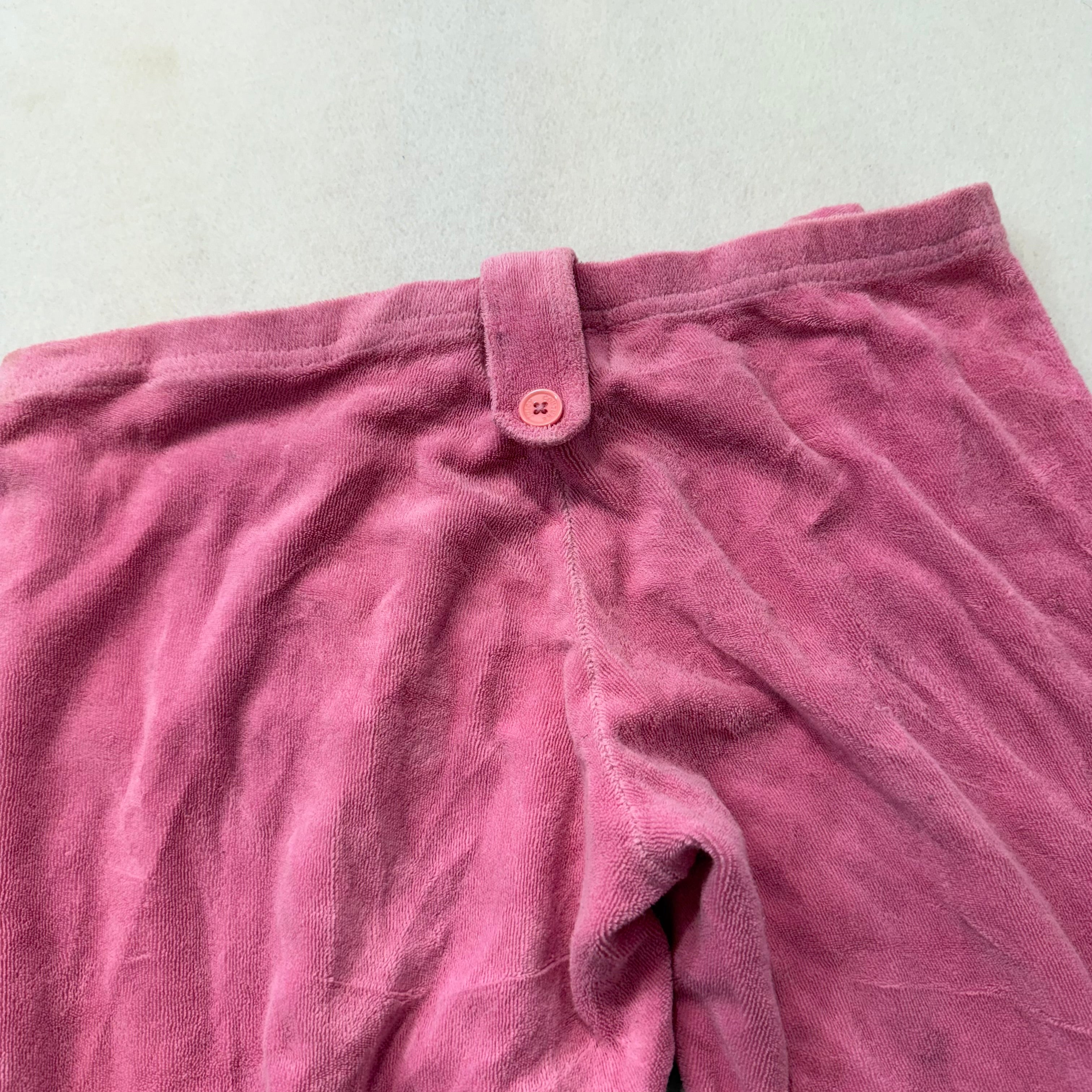 2003 Vintage Juicy Couture Women's Candy Pink Terrycloth Flare Track Pant Size P-Coordom