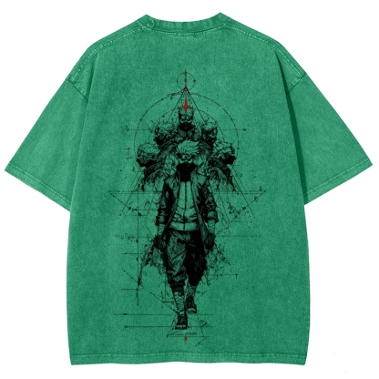 Naruto Unisex Fit Washed T-Shirt 2508017087-Coordom