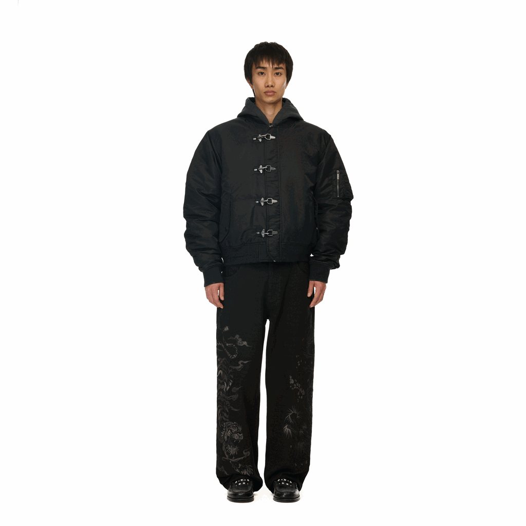 "yakuza" bomber Jacket black-Coordom