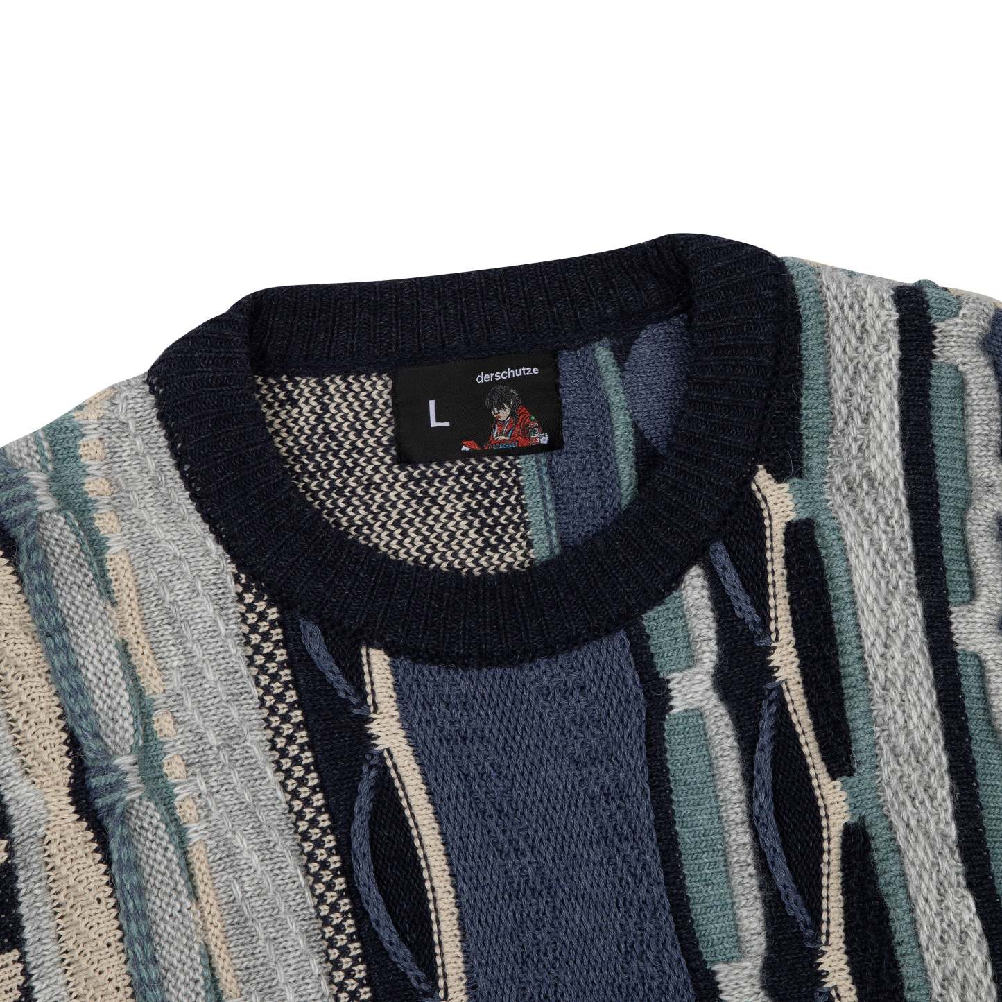 "yakuza v2" Knit dark blue-Coordom
