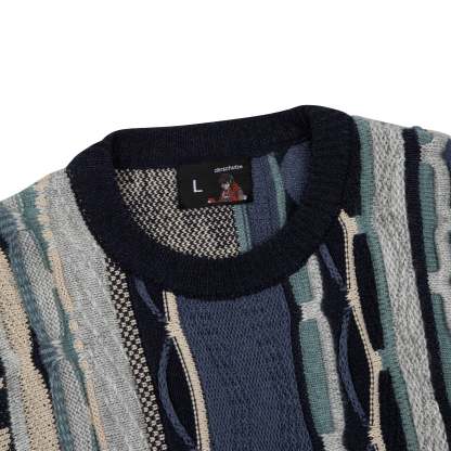 "yakuza v2" Knit dark blue-Coordom
