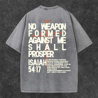 No Weapon For Men Against Me Washed T-shirt-Coordom