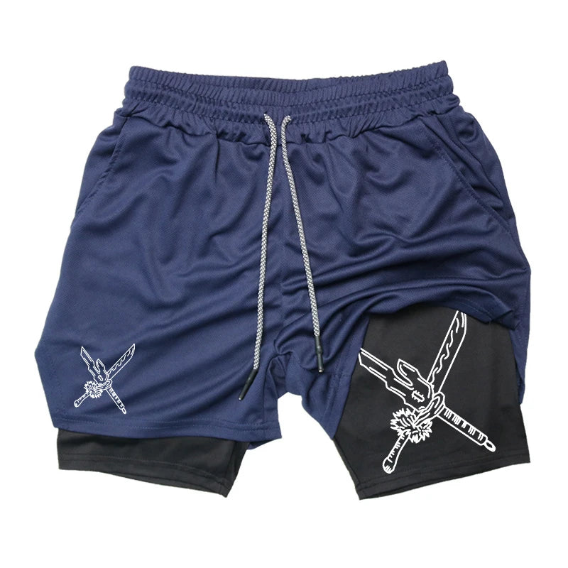 Double Sword Gym Shorts-Coordom