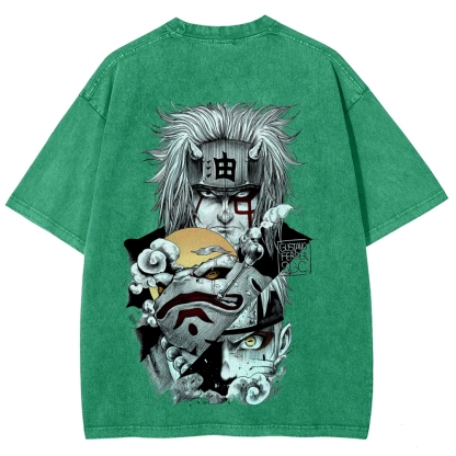 Naruto Unisex Fit Washed T-Shirt 2508017672-Coordom