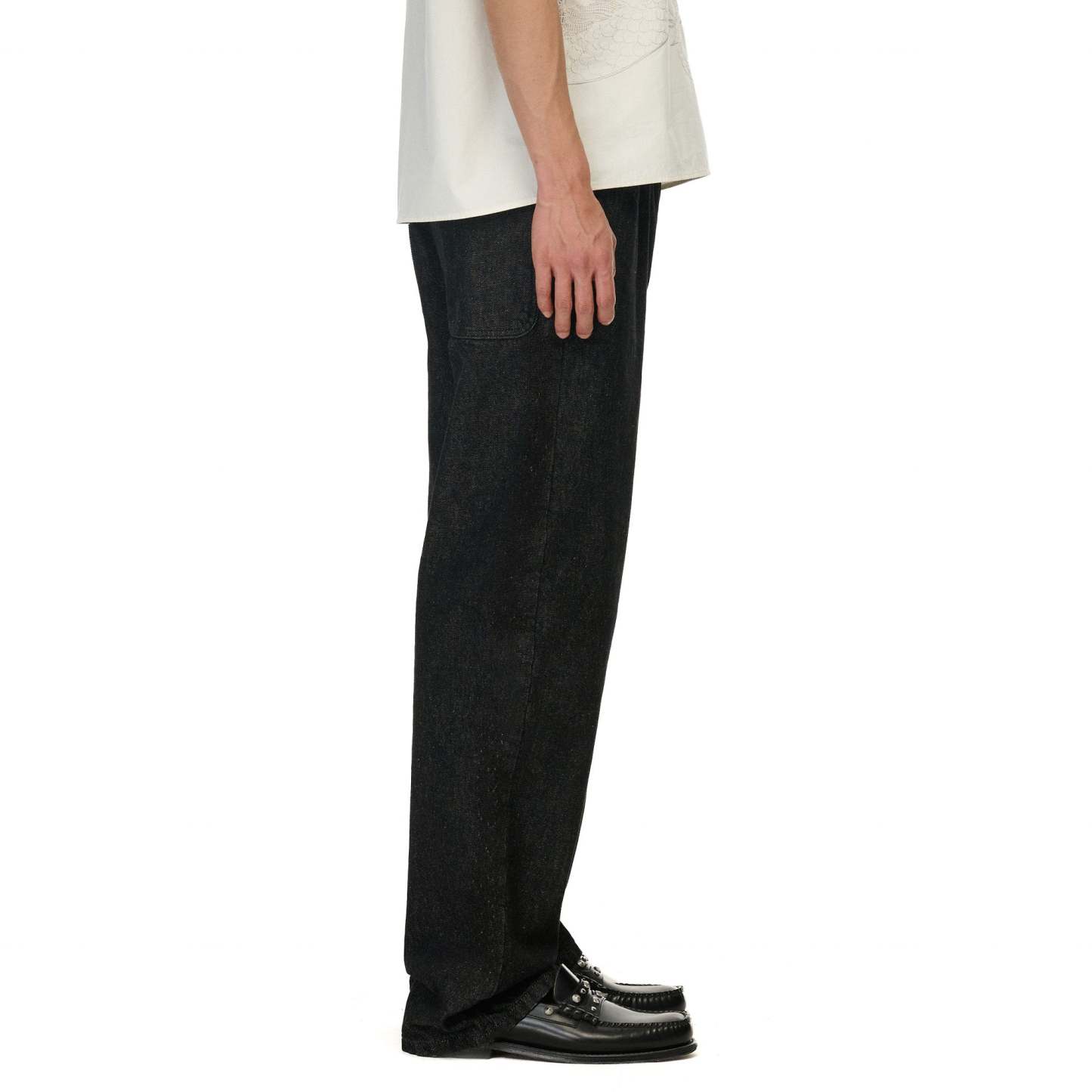 "yakuza" raw Denim black 01-Coordom