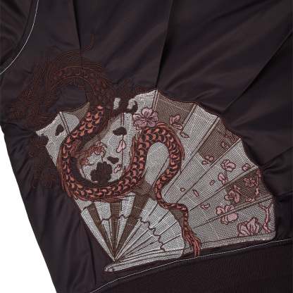 "yakuza v2" bomber Jacket deep plum-Coordom