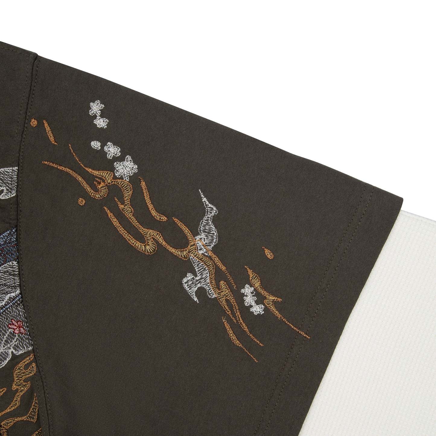 "yakuza" layered Longsleeve khaki-Coordom