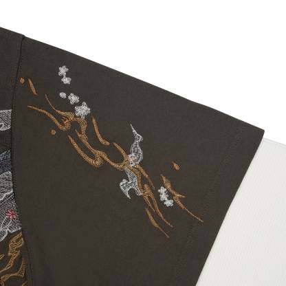 "yakuza" layered Longsleeve khaki-Coordom