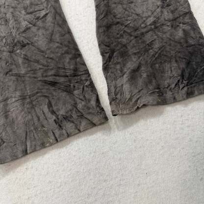 Vintage Juicy Couture Women's Dark Gray Velour Flared Track Pant Logo Y2K Size S-Coordom