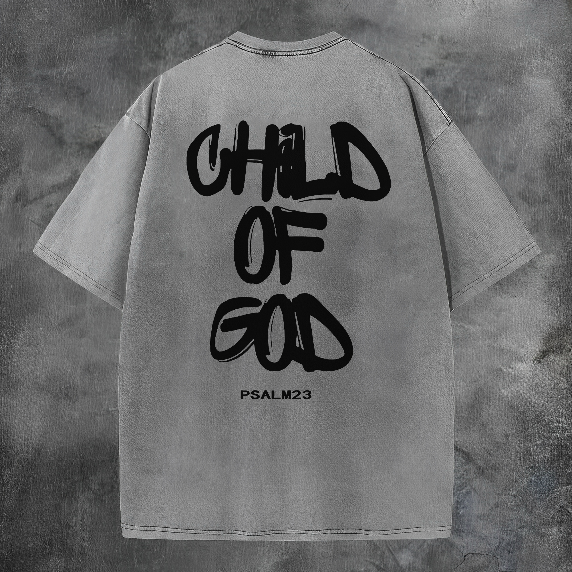 Child Of God Printed Men's Washed Tee-Coordom