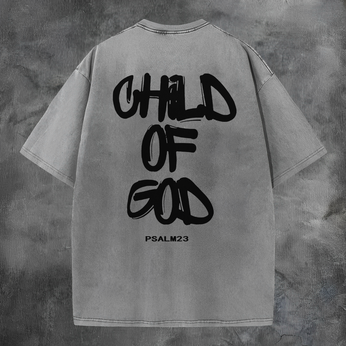 Child Of God Printed Men's Washed Tee-Coordom