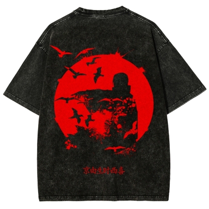 Naruto Unisex Fit Washed T-Shirt 2508023392-Coordom