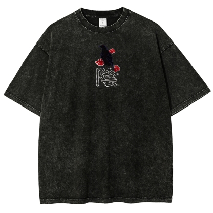 Naruto Unisex Fit Washed T-Shirt 2507030042-Coordom