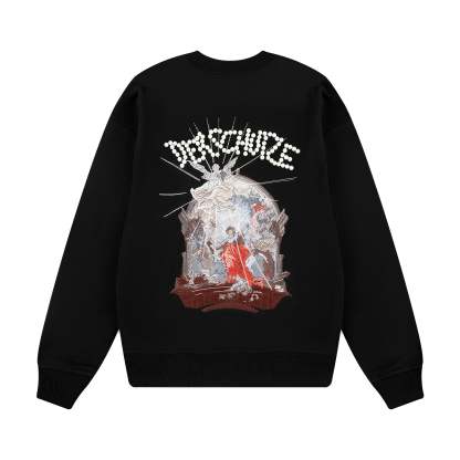 "awakening" Crewneck black 02-Coordom