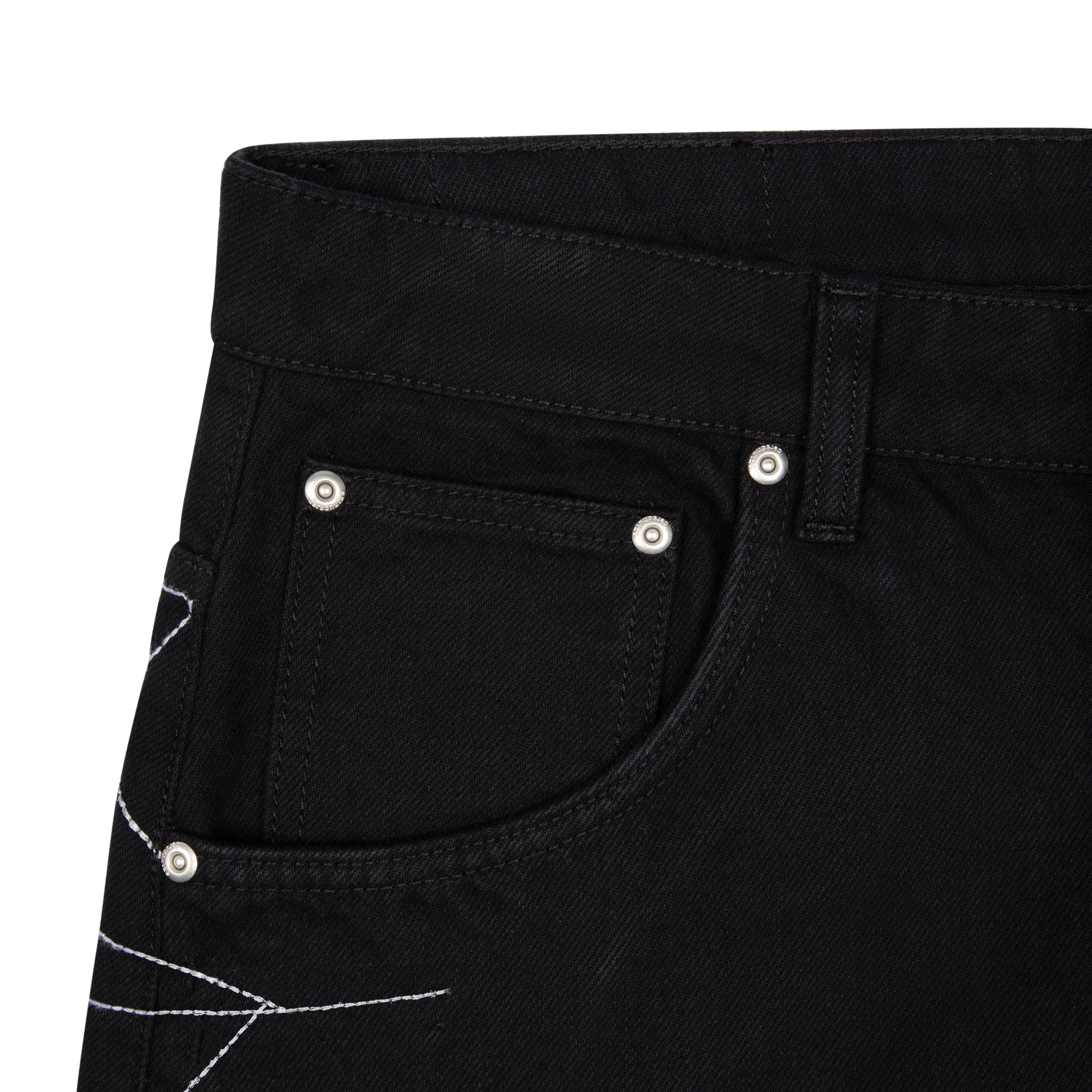 "spiderweb" raw Denim-Coordom