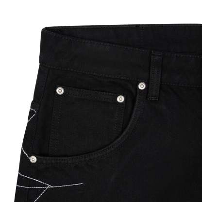 "spiderweb" raw Denim-Coordom