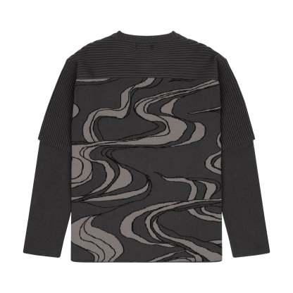 "yakuza" Layered knitted Jersey-Coordom