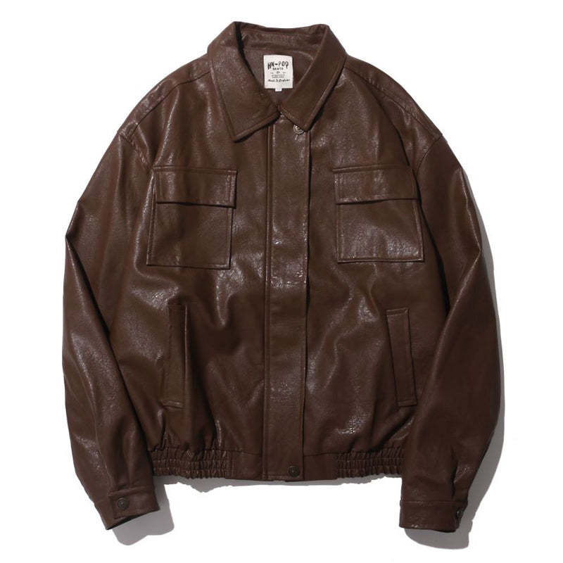 Leather Pilot Jacket-Coordom