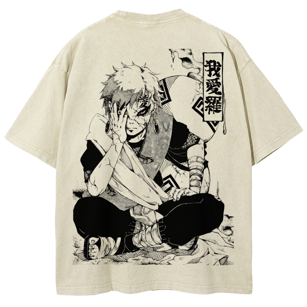 Naruto Unisex Fit Washed T-Shirt 2504014317-Coordom