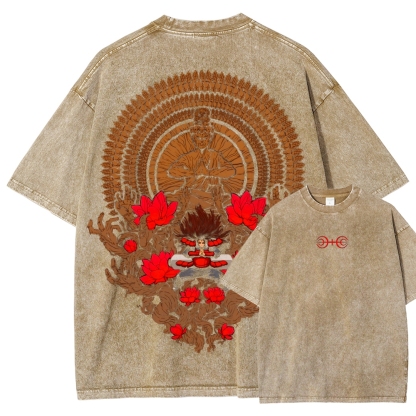 Naruto Unisex Fit Washed T-Shirt 2507012467-Coordom