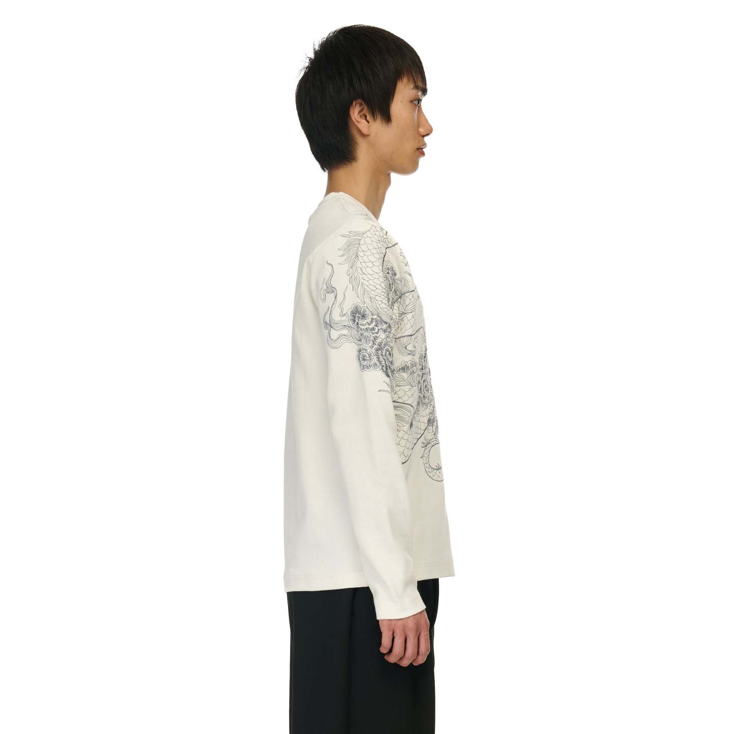 "yakuza v2" ribbed Longsleeve-Coordom