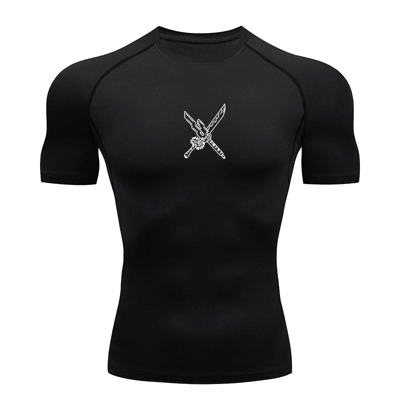 Double Sword Compression T-Shirt-Coordom