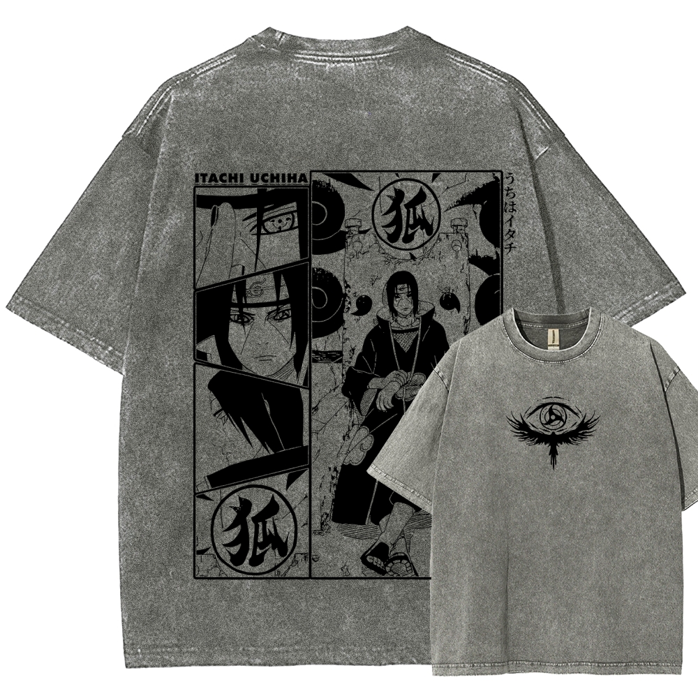 Naruto Unisex Fit Washed T-Shirt 2509012221-Coordom