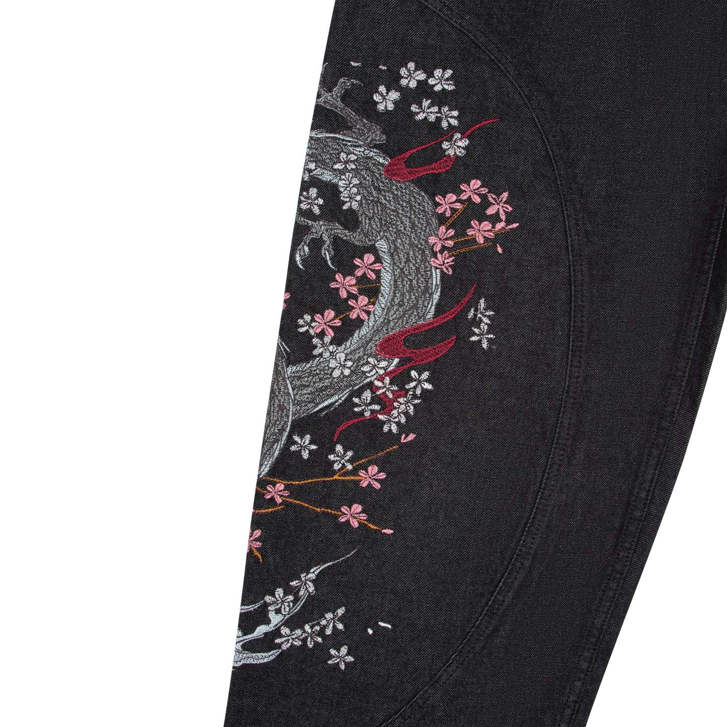 "yakuza" raw Denim black 02-Coordom