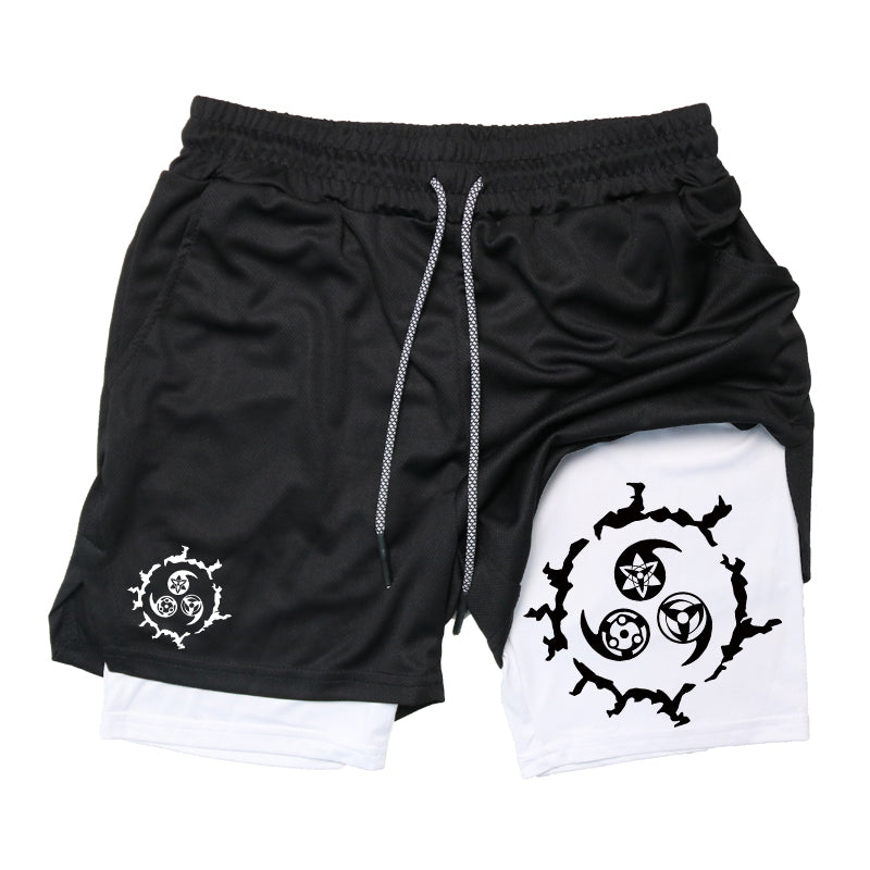 Cursed Eyes Gym Shorts-Coordom