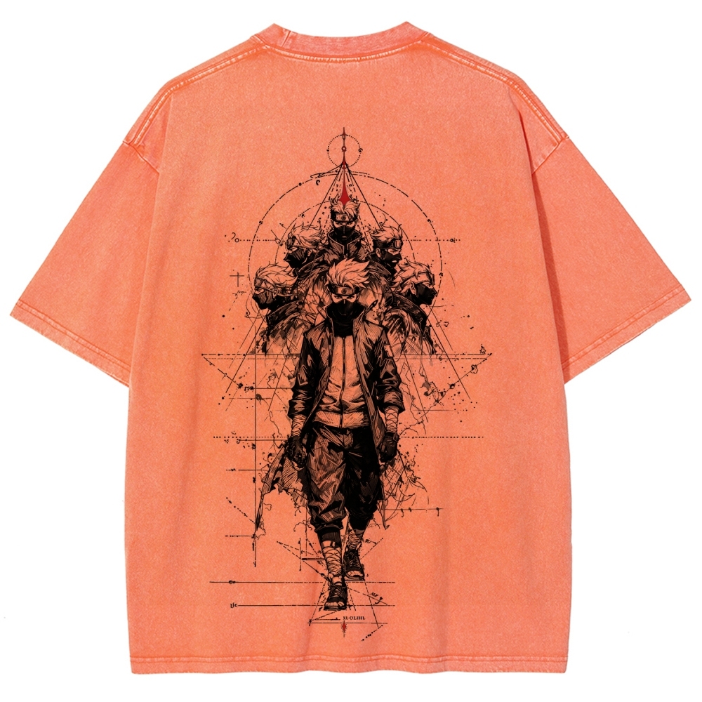 Naruto Unisex Fit Washed T-Shirt 2508017087-Coordom