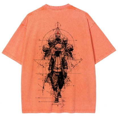Naruto Unisex Fit Washed T-Shirt 2508017087-Coordom