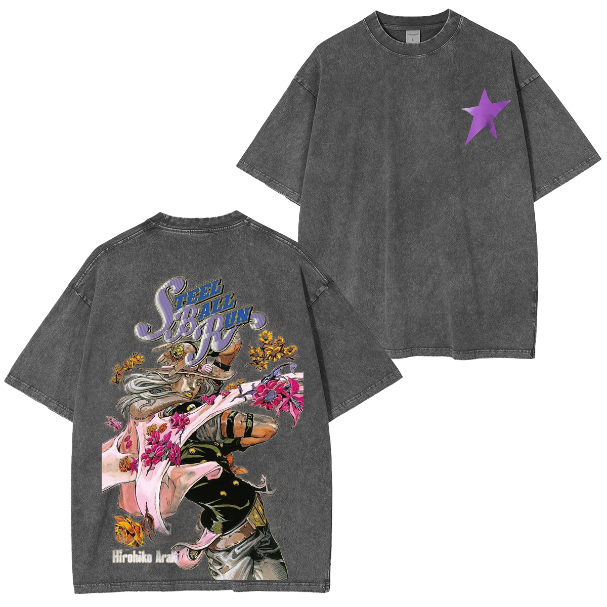 JoJo's Bizarre Adventure Washed T-shirt/Crewneck/Hoodie-Coordom