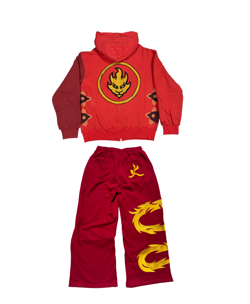 "Fire Ninja" Sweatpants/Zip-Up | Ninjago Streetwear-Coordom