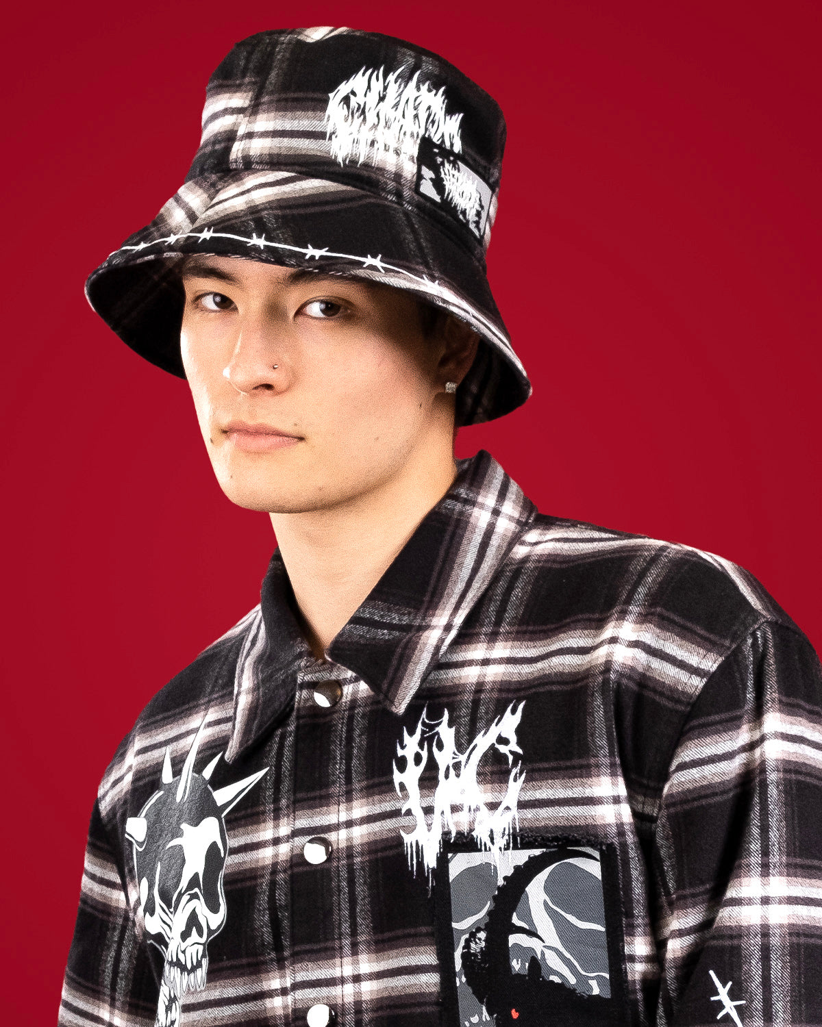  Plaid Pollution Bucket-Coordom