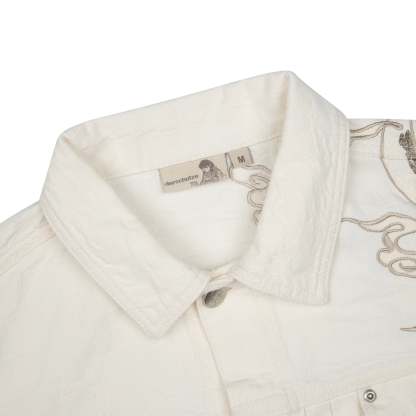 "yakuza" denim Jacket off white-Coordom
