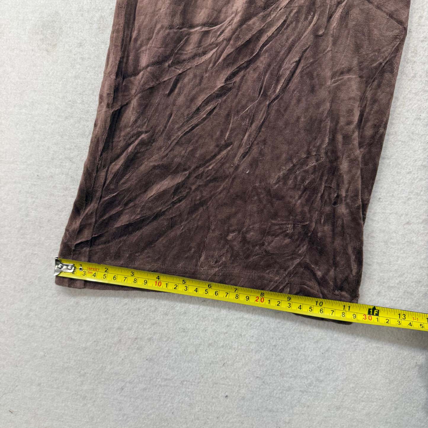 Juicy Couture Women's Brown Velour Flared Wide Leg Track Pant Loungewear Size M-Coordom