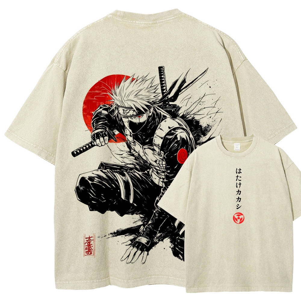 Naruto Unisex Fit Washed T-Shirt 2511024505-Coordom
